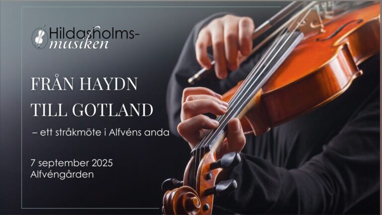 programtext till Hildasholmsmusiken 7 september
